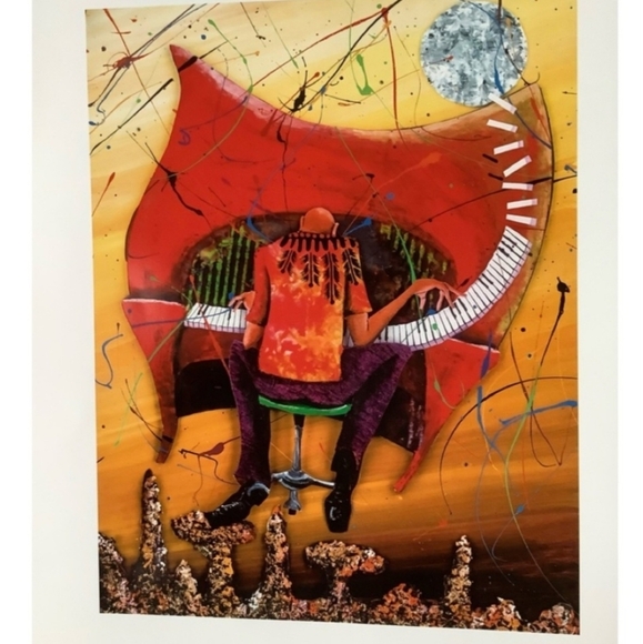 park west Other - Keys to the Soul lithograph with spot varnish by Marcus Glenn, NWT 12 x 10